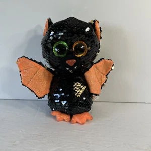 TY Beanie Boos Omen Color Changing Sequin Bat Big Eyes 6" Stuffed Toy - Picture 1 of 9