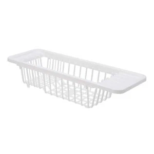 Kitchen Details Over the Sink Plastic Dish Drying Rack 0.46 lb , White - Picture 1 of 9