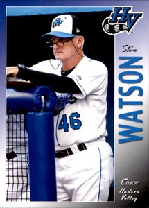 2013 Hudson Valley Renegades Grandstand #34 Steve Watson Pitching Coach Card