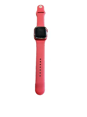 Apple Watch Series 7 GPS 41mm Aluminum Case Red Smart Watch - Image 1 of 4