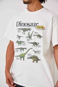 Urban Outfitters Dinosaur Facts Tshirt / Tee Size S Small / Oversized UO BDG - Picture 1 of 4