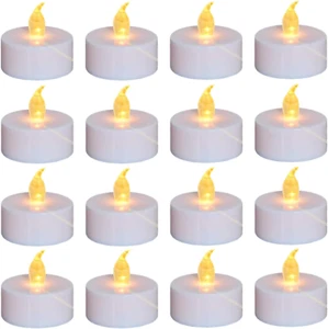 100PACK Flameless LED Tea Lights Candles, Realistic and Bright Flickering Long L - Picture 1 of 12