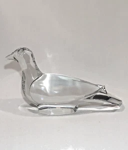 Baccarat Crystal Turtle Dove Pigeon Bird Paperweight Figurine # 2343534 France - Picture 1 of 12