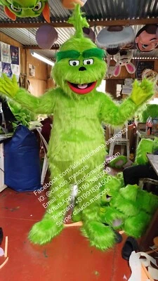 Grinch Green Christmas Villain Character Mascot Costume Cosplay Claudio Mascots - Image 1 of 2