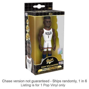 NBA Zion Williamson Home 5 pollici in vinile dorato altamente collezionabile Cha - Picture 1 of 1