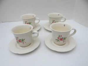 Pfaltzgraff Meadow Lane Cups Saucers Set of 4 - Picture 1 of 16