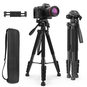 74 Camera Tripod With Travel Bagcell Phone Tripod With Wireless Remote And Pho - Picture 1 of 6