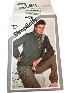 Simplicity 9978 Misses Reversible Zip-Front Jacket Coat Pattern Size 6-8 UNCUT - Bild 1 von 3