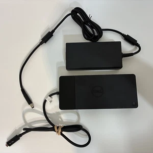 DELL WD19TBS USB-C Thunderbolt Docking Station & HA180PM180 19.5V AC Adapter - Picture 1 of 8