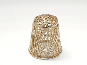 Ditale in filigrana argento massiccio silver filigree thimble - Foto 1 di 2