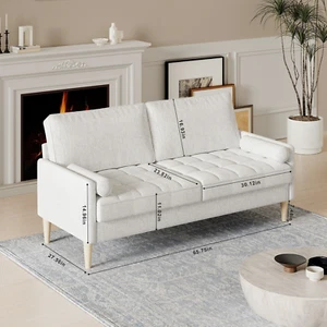 3 Seater Sectional Sofa Loveseat Couch Love Seat Settee Living Room Apartment - Picture 1 of 9