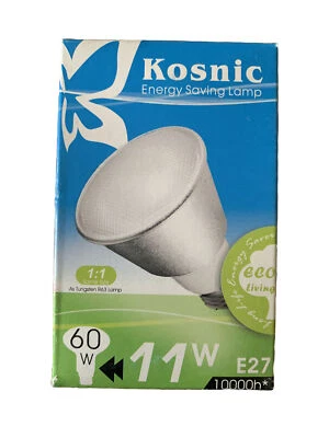 Kosnic KCF11R63/E27 11w R63 Energy Saving Reflector Lamp 2700K Pack Of 2 - Image 1 of 2