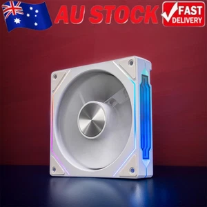 120mm Case Fan Infinite Mirror Effect 5V 3Pin ARGB 4Pin PWM Fan(White Forward) - Afbeelding 1 van 11