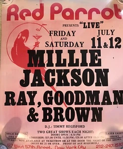 Red Parrot Presents Millie Jackson New York City Club 1981  Poster 22  x 28i - Picture 1 of 2