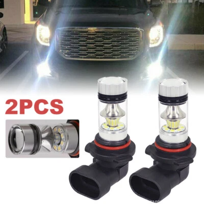 2PC 9140 9145 H10 HB3 9005 LED 100W 6000K White Driving DRL Fog Light Bulbs - Image 1 of 4