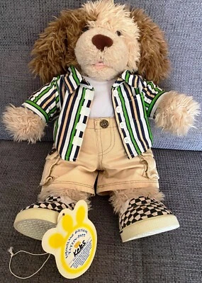 Süßer brauner Build-a-Bear Hund inkl. 4-teiligem Outfit, Schuhen und Tatzen-Pass - Bild 1 von 4