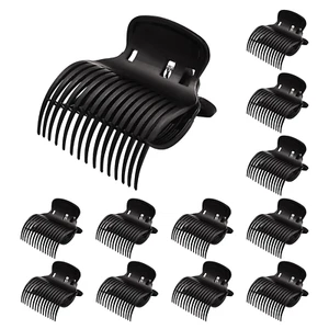 Hot Roller Clips 12PCS Plastic Roller Clips Hair Curler Claw Clips Replacement R - Picture 1 of 7