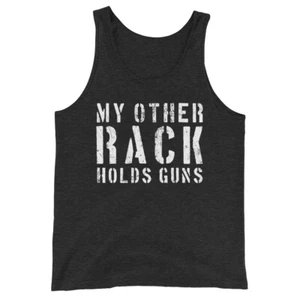 MY OTHER RACK Women's Tank Top Shirt humor 2a firearms pro gun funny rude fafo - Picture 1 of 6