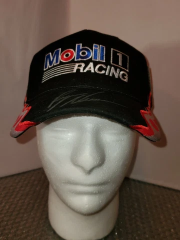 Checkered Flag Sports Autographed Ryan Newman Mobil Hat NWT Cover