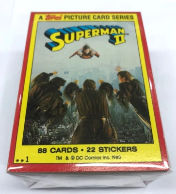 1980 TOPPS SUPERMAN 2 MOVIE TRADING CARD COMPLETE 88-CARD SET ( NO STICKERS) - Image 1 of 4