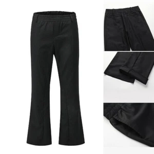 Herren Schlaghose Glockenhose Gummibund Stage Performance Hose Bootcut - Bild 1 von 10