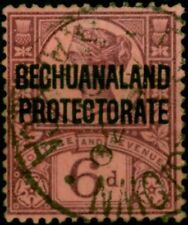 Bechuanaland 1897 6d Purple-Rose-Red SG65 Fine Used
