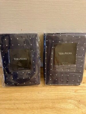 Новая пара абстрактных королевских наволочек Vera Wang Dip-Dye Dots Grab - Изображение 1 из 4