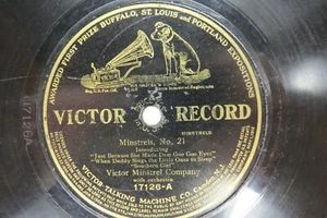 Victor Minstrels - VICTOR 17126 - Minstrels No. 21 & In Ragtime Land - Imagen 1 de 2