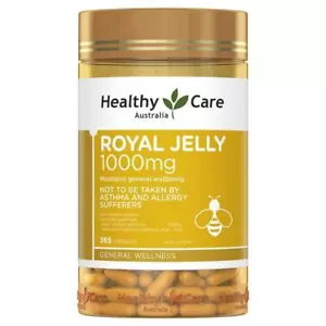 Healthy Care Royal Jelly 1000 365 Capsules Maintain General Wellbeing - Picture 1 of 1