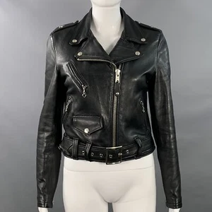 PERFECTO by SCHOTT Size S Black Leather Motorcycle Jacket - Picture 1 of 7