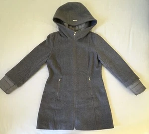 SOIA & KYO Rooney Hooded Mixed-Media Parka Winter Coat with Puffy Bib L $525 - Picture 1 of 15