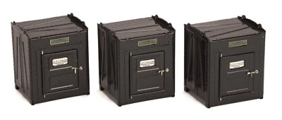 MTH Lionel Tinplate No. 205 Merchandise Containers 3-Pack Std. Ga Black - NEW - Image 1 of 4
