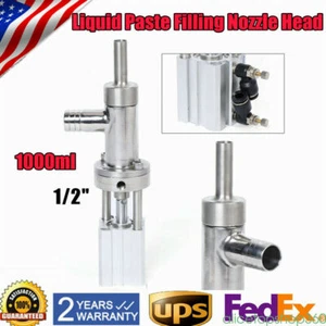 Cabezal de boquilla de llenado antigoteo de 1000 ml para cabezal de máquina de llenado de pasta líquida 12 mm - Imagen 1 de 12