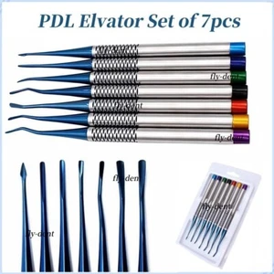 7pcs/set Dental PDL Luxating Root Elevators Periotome Extracting Extraction Kit - Bild 1 von 16