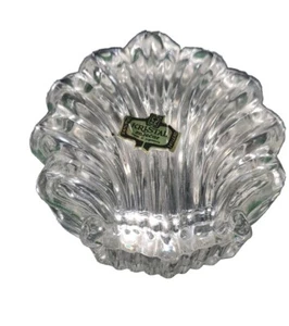 Vintage crystal trinket box heart shaped KRISTAL Zajecar made in Yugoslavia - Picture 1 of 6