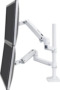 Ergotron LX Braccio Doppio Monitor Impilabile Verticale 2 Monitor 45-509-216 - Bianco - Foto 1 di 4