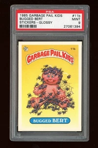 1985 Garbage Pail Kids #11b Bugged Bert Glossy back Series 1 OS1 PSA 9 - Picture 1 of 2