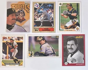 Don Slaught 6 Card Lot 1987-1994 Texas Rangers Pittsburgh Pirates - Picture 1 of 2