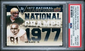 2013 Upper Deck Notre Dame Fighting Irish Joe Montana Graded PSA 10 Gem Mint - Picture 1 of 3