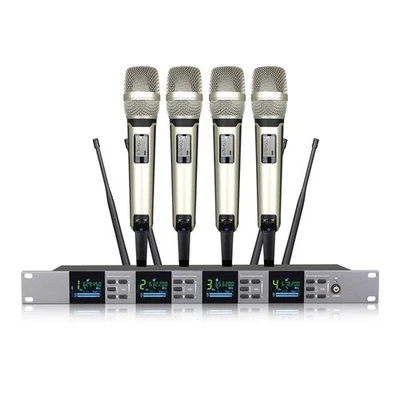 SKM9000 4-Channel Digital Wireless Microphone System MiCWL G900 4 Handheld - Image 1 of 3