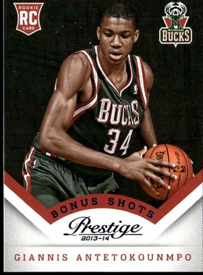 2013-14 Panini Prestige #175 Яннис Antetokounmpo бонус выстрелы синий дебютант E1 - Изображение 1 из 2