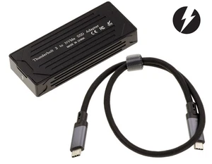 Housing Aluminum Thunderbolt 3 40G for SSD M2 Nvme. Cordon Supplied - Picture 1 of 4