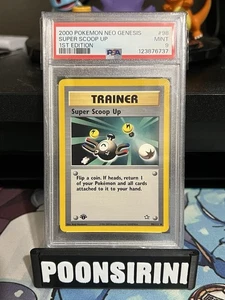 2000 Pokemon Neo Genesis 1st Edition Super Scoop Up 98 PSA Mint 9 - Picture 1 of 5
