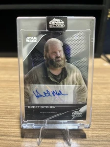 2023 Topps Chrome Black Star Wars GROFF DITCHER #A-TH Heath McGough Auto - Bild 1 von 13