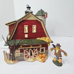 Dept 56 Haunted Barn Gift Set Village Halloween 55060 Lights Work Sound Fades  - Picture 1 of 6