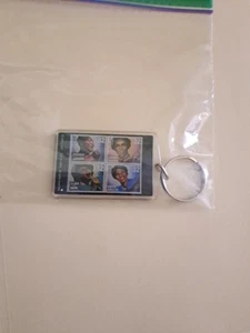 USPS 1997 ACRYLIC KEYCHAIN MUSICIAN WOMEN USA POSTAL SERVICE POSTOFFICE STAMPS - Picture 1 of 1