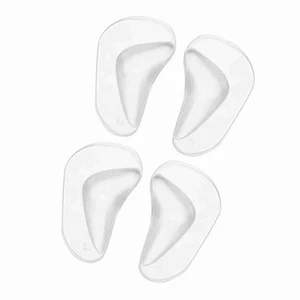 2 Pairs Silicone Feet Foot Support Cushion Shoe Insoles Pads Transparent - Picture 1 of 21