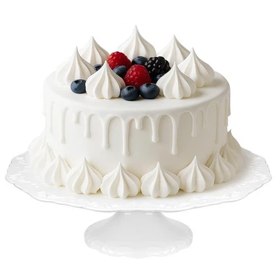 Soporte de pastel blanco de 12" para pastel de 10", plato de pastel de porcelana, soporte de pedestal de pastel,... Foto 1 de 4