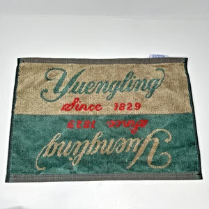 Toalla de golf Yuengling vintage verde y tostada con logotipo bolsa clásica toalla anuncio de cerveza EE. UU. - Imagen 1 de 4
