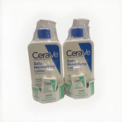 CeraVe~每日保湿乳液 + 奖金发泡洁面乳。 2Pk — 第 1/2 张图片